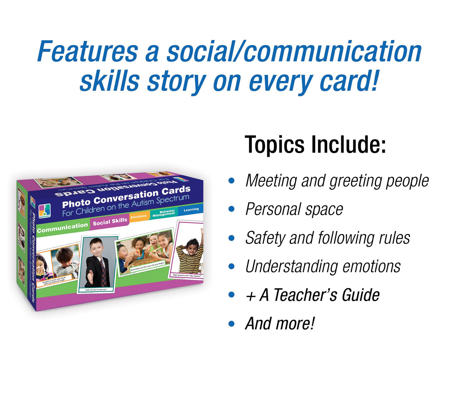 Photo Conversation Cards for Children with Autism and Aspergers Board Game