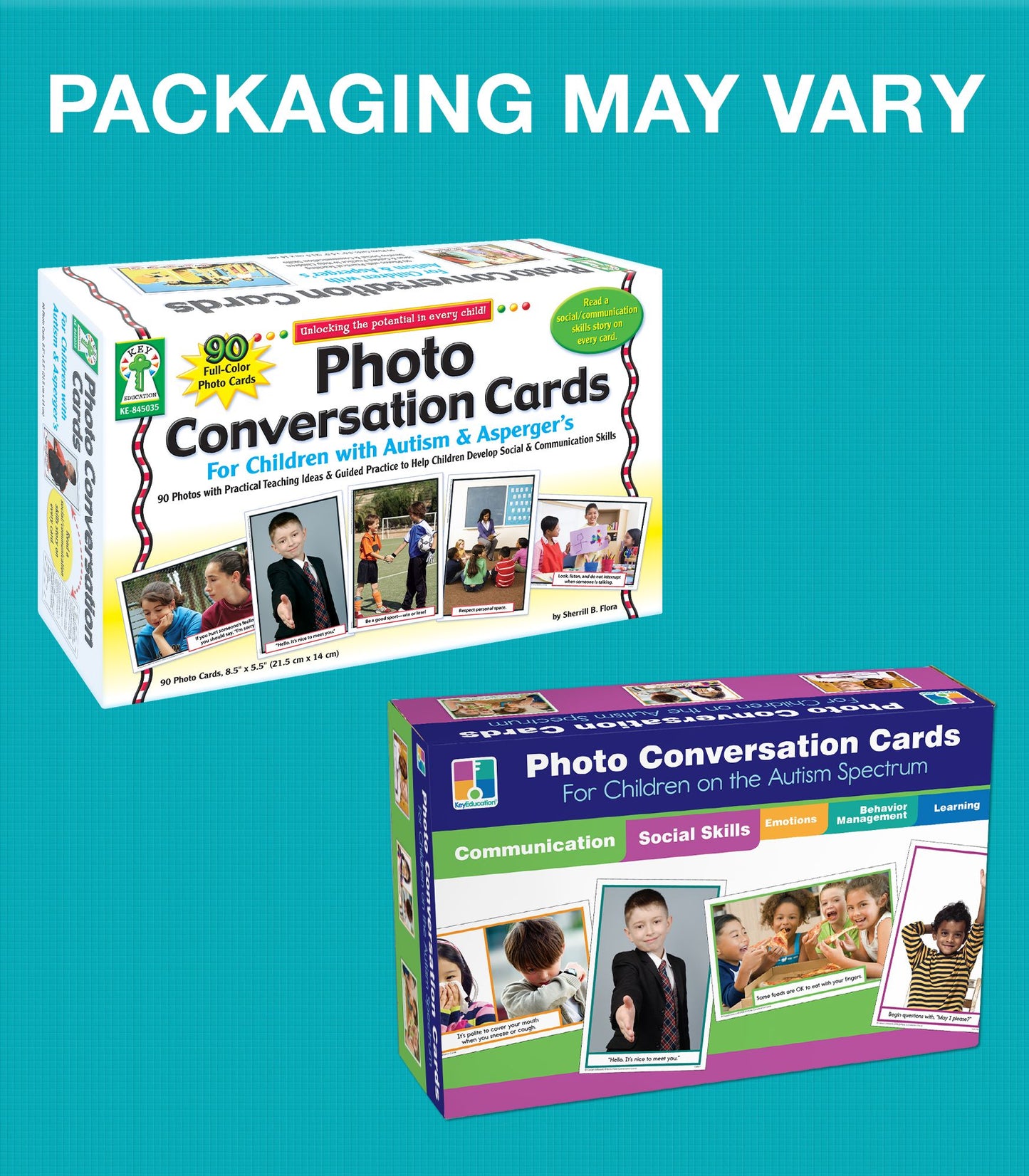 Photo Conversation Cards for Children with Autism and Aspergers Board Game