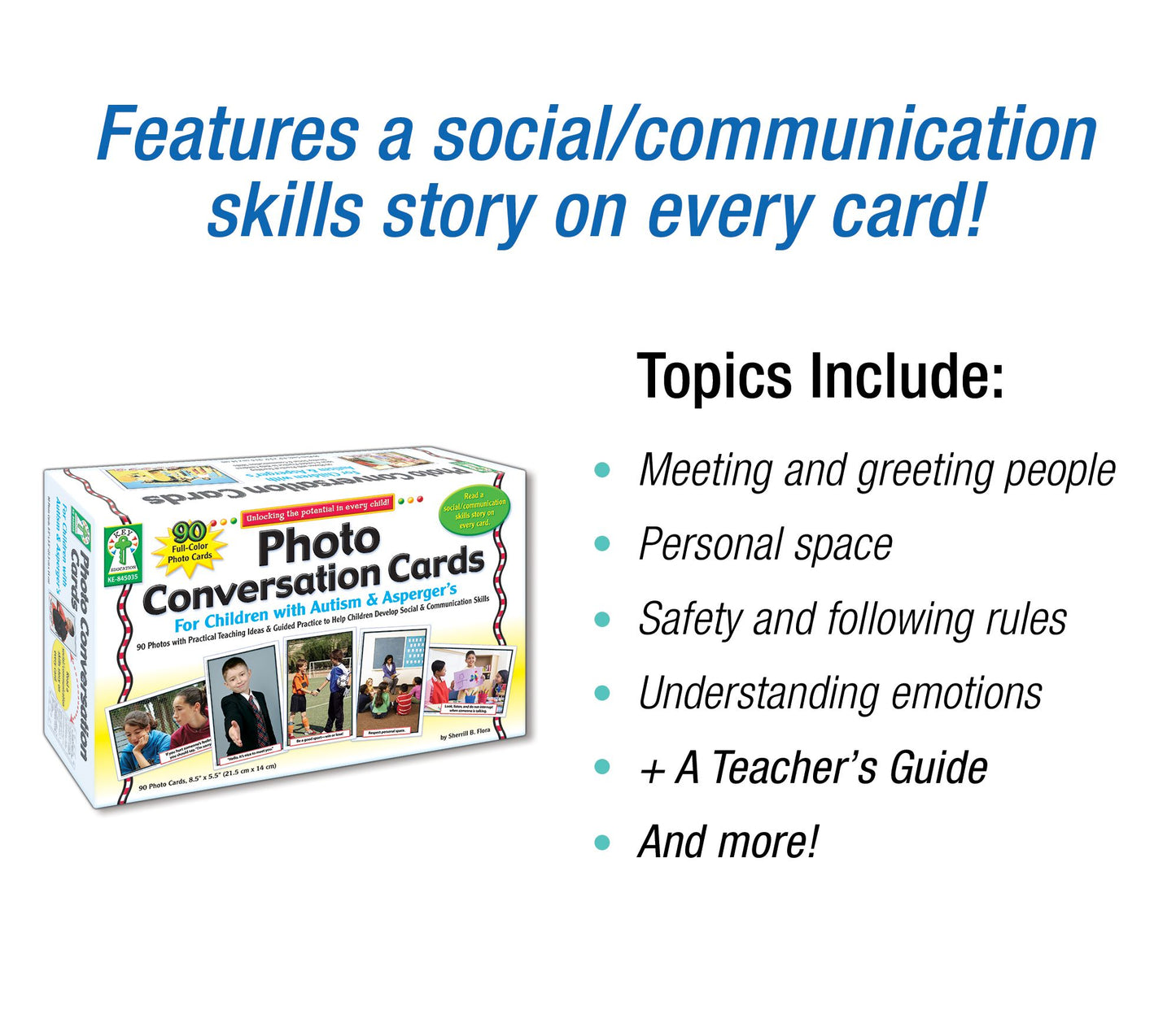 Photo Conversation Cards for Children with Autism and Aspergers Board Game