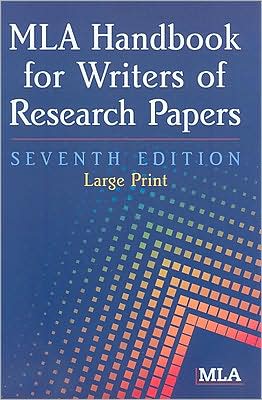 MLA Handbook for Writers of Research Papers