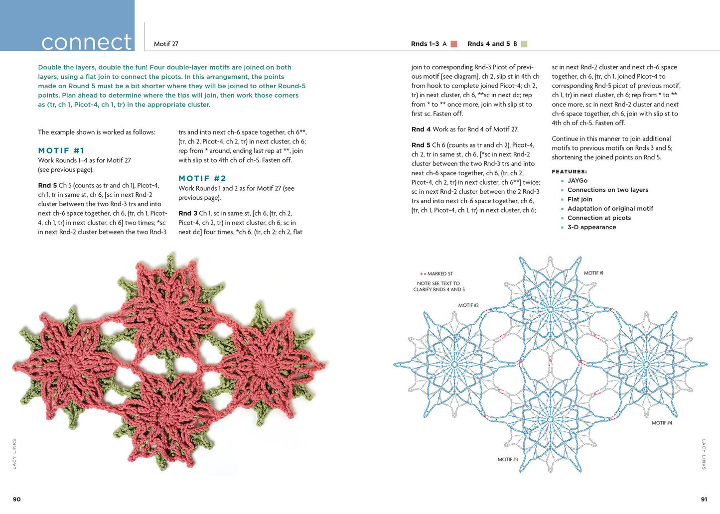 Connect the Shapes Crochet Motifs: Creative Techniques for Joining Motifs of All Shapes; Includes 101 New Motif Designs