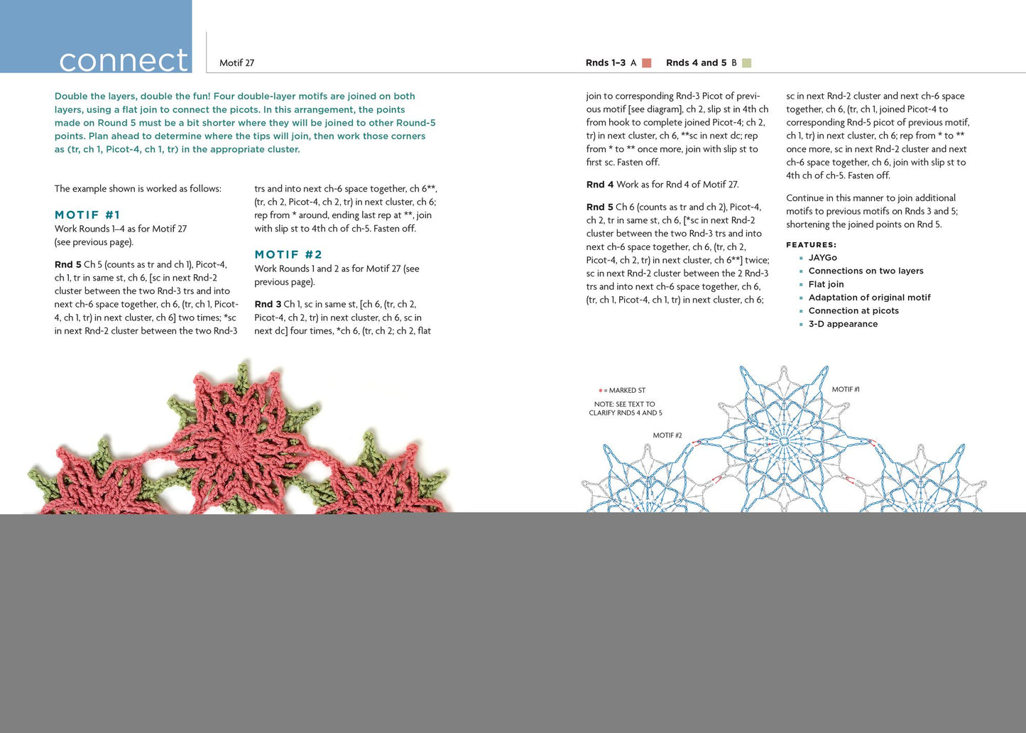 Connect the Shapes Crochet Motifs: Creative Techniques for Joining Motifs of All Shapes; Includes 101 New Motif Designs