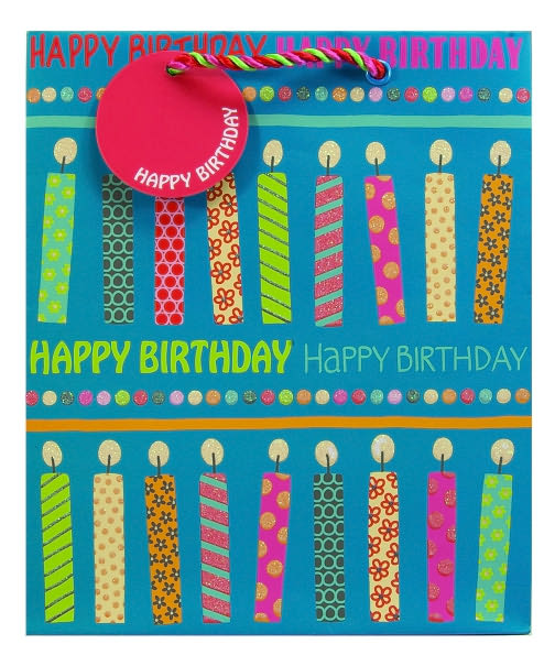 Candle Conga Medium Gift Bag