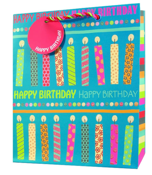 Candle Conga Medium Gift Bag