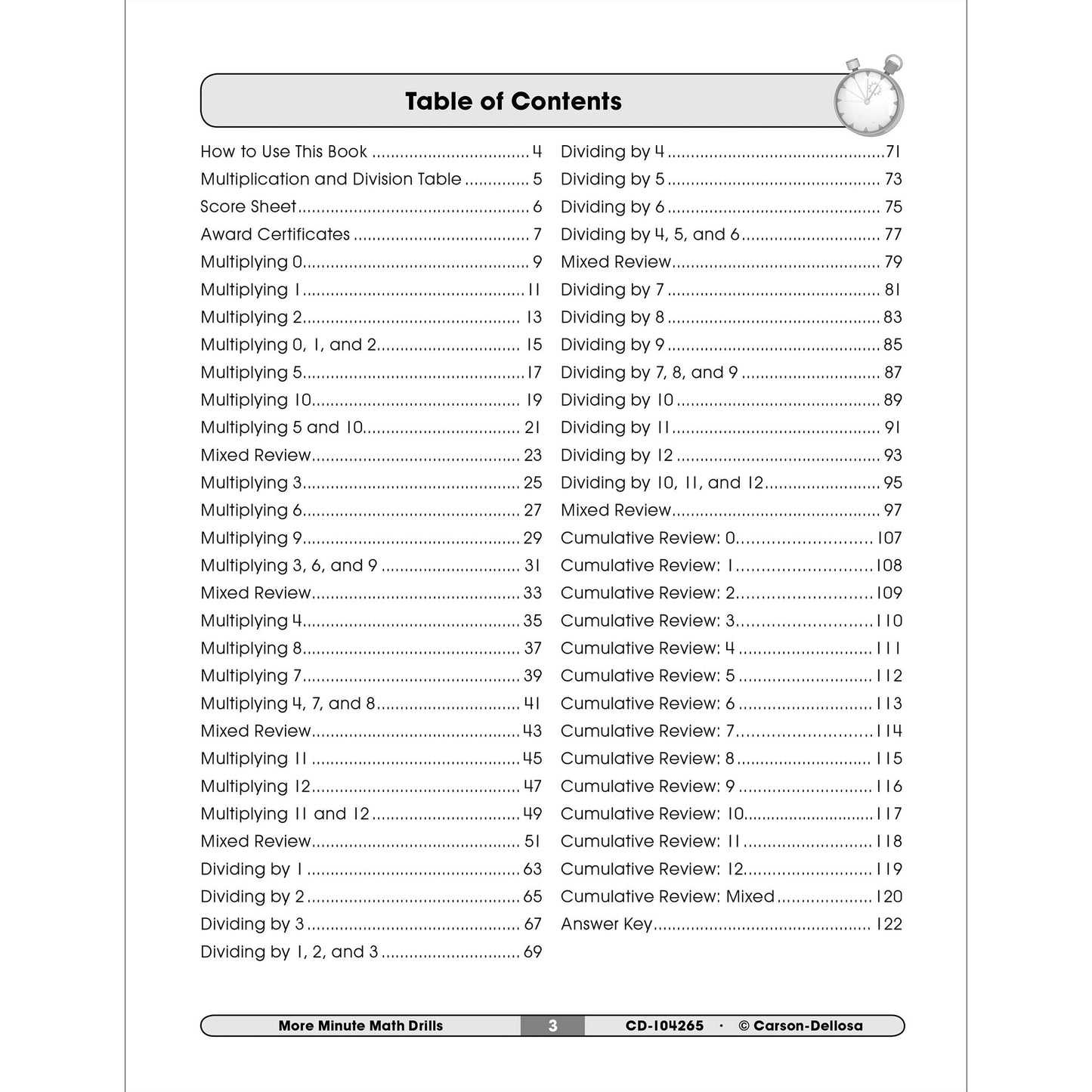 More Minute Math Drills: Multiplication and Division