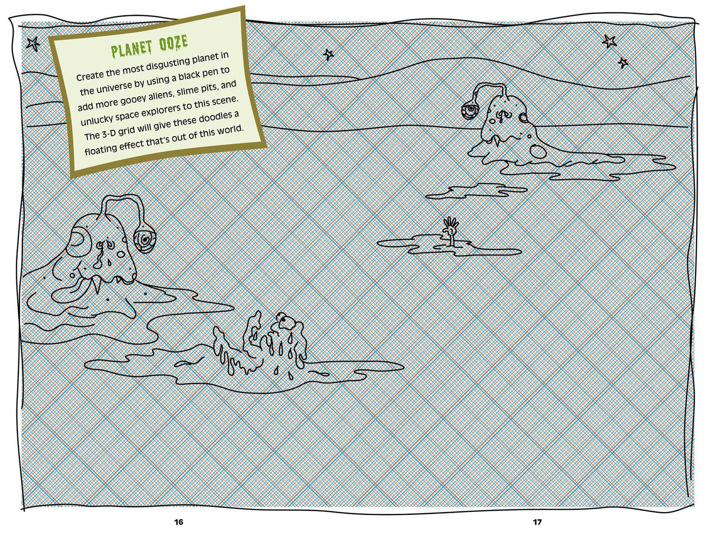 3-D Disgusting Doodles Book & Kit: Where Your Gross-out Imagination Jumps Off the Page!