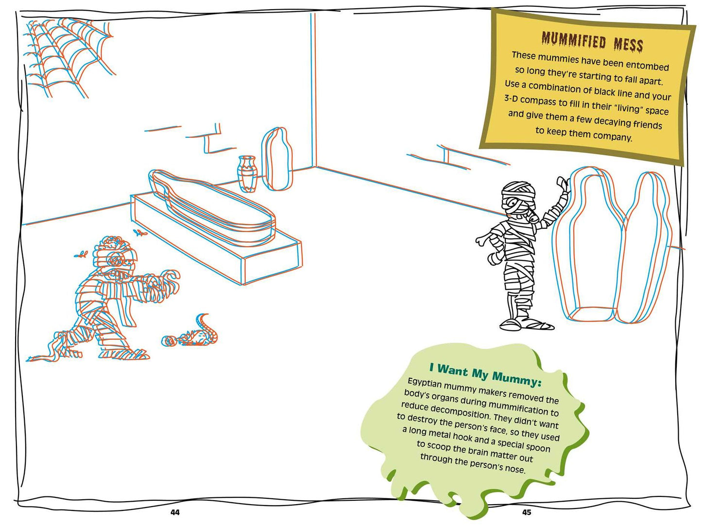 3-D Disgusting Doodles Book & Kit: Where Your Gross-out Imagination Jumps Off the Page!