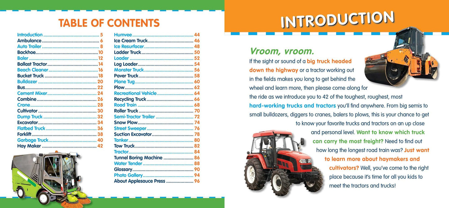 Kids Meet the Tractors and Trucks: An exciting mechanical and educational experience awaits you when you meet tractors and trucks