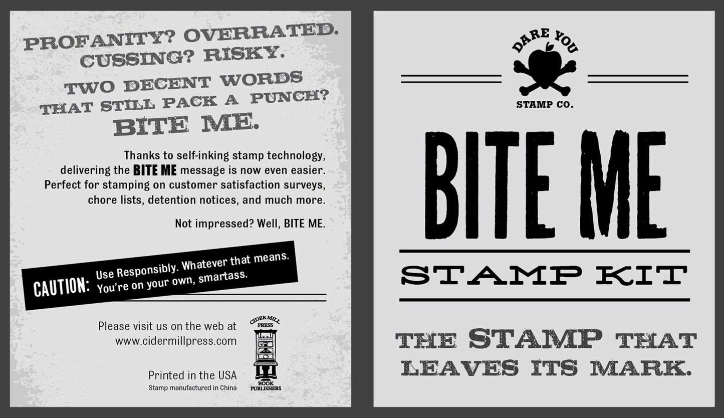 Bite Me Stamp Kit: The definitive stamp that leaves its mark