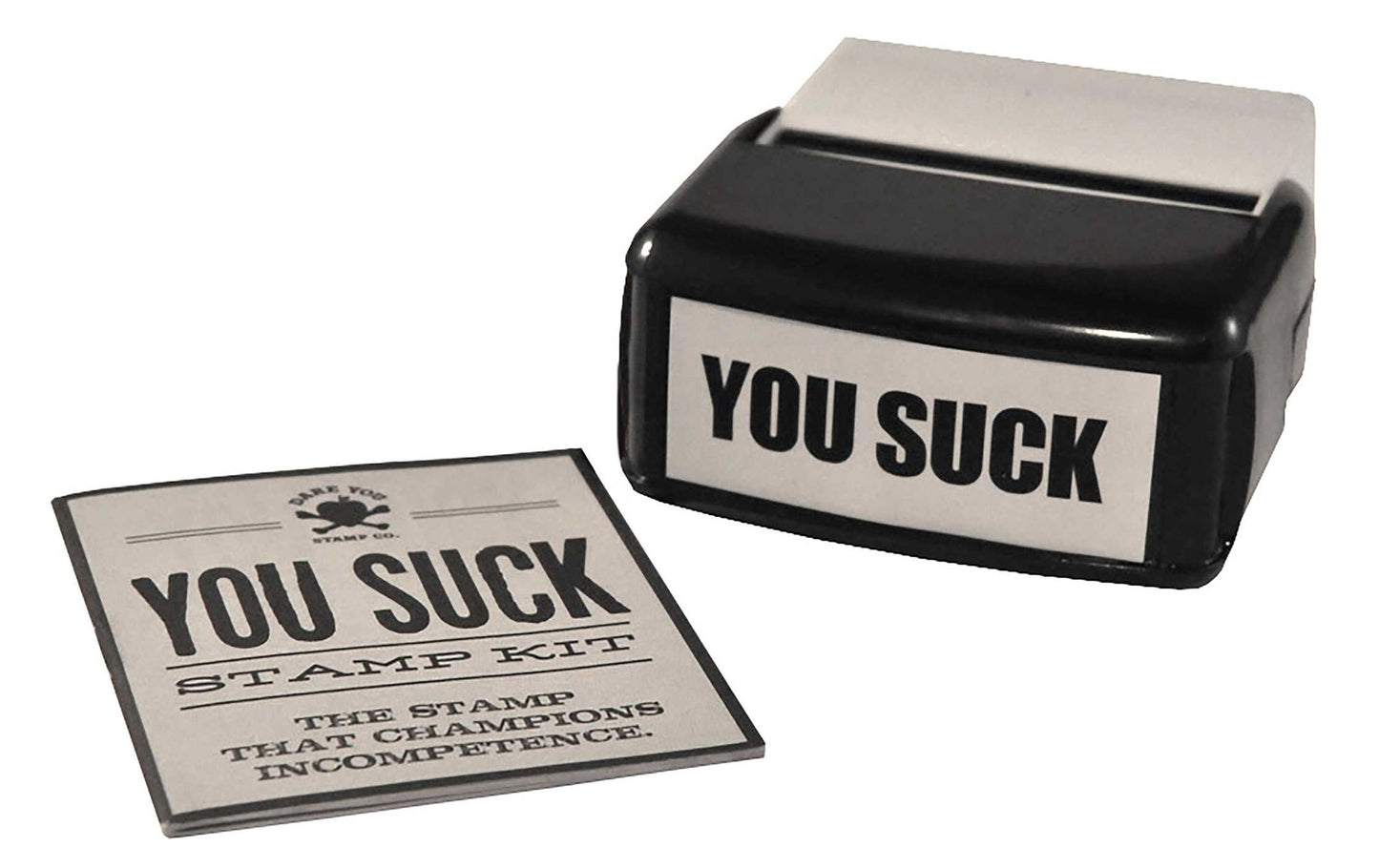 You Suck Stamp Kit: The stamp that champions incompetence