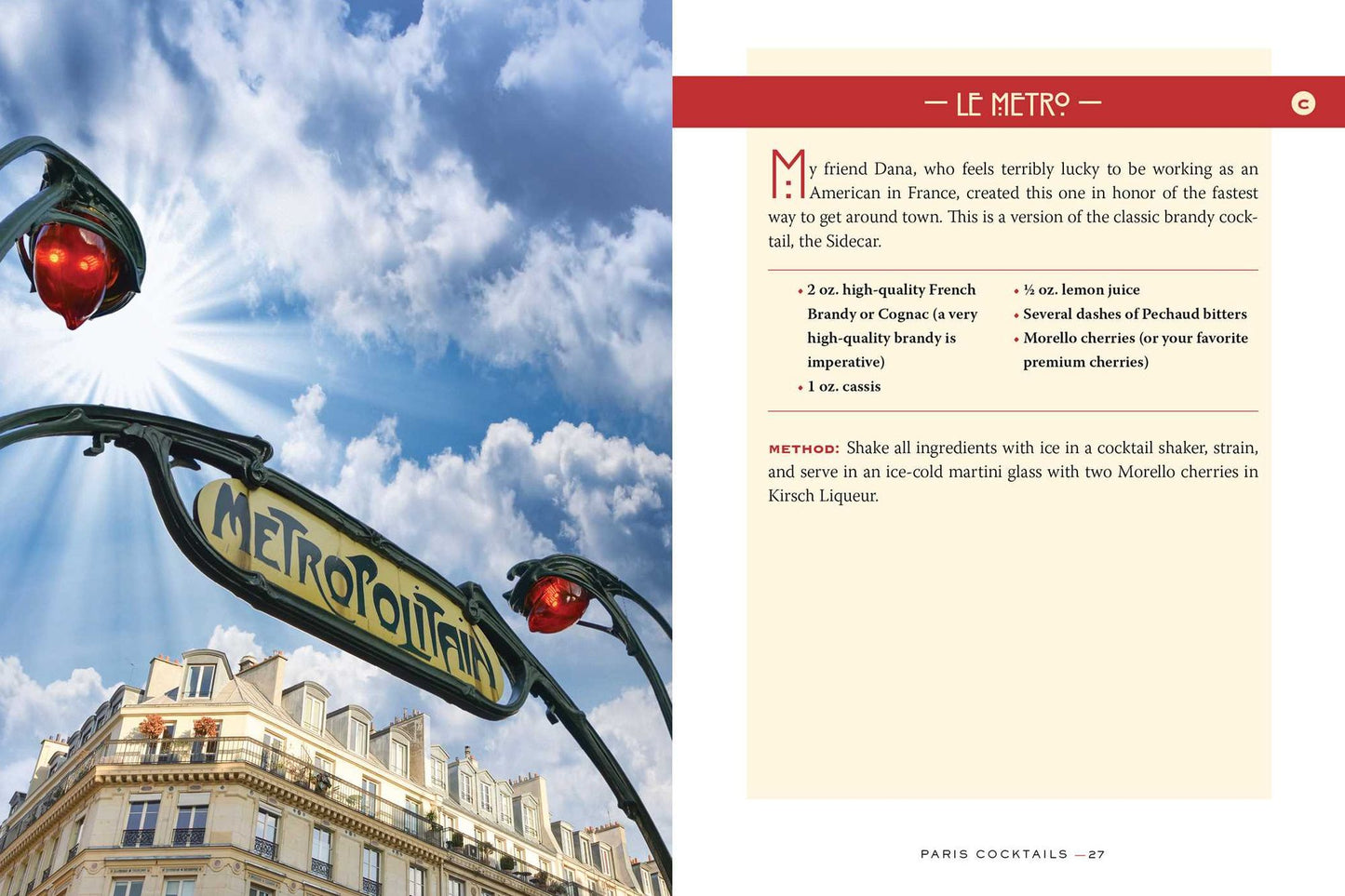 Paris Cocktails: An Elegant Collection of Over 100 Recipes Inspired by the City of Light