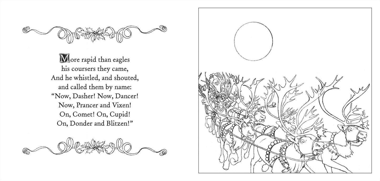 The Night Before Christmas Coloring Book: The Classic Edition Activity Book (the New York Times Bestseller)
