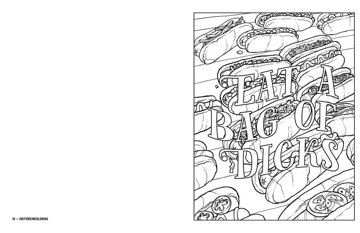 Bite Me, I'm Coloring: De-stress with 50 Hilariously Fun Swear Word Coloring Pages
