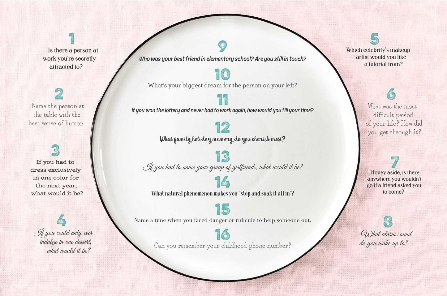 Girls' Night In Party Placemats: More than 400 conversation starters to amaze, amuse, and astound your BFFs