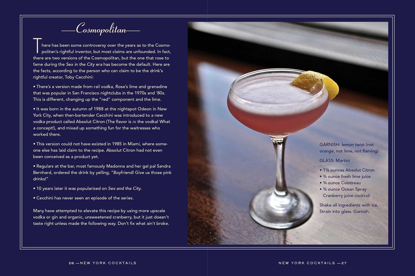 New York Cocktails: An Elegant Collection of Over 100 Recipes Inspired by the Big Apple