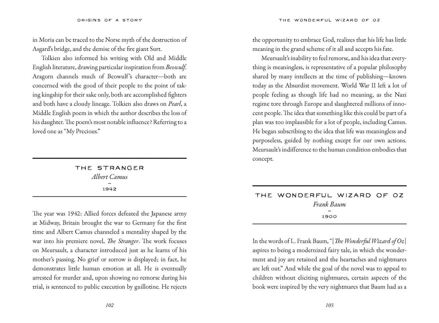 Origins of a Story: 202 true inspirations behind the world's greatest literature