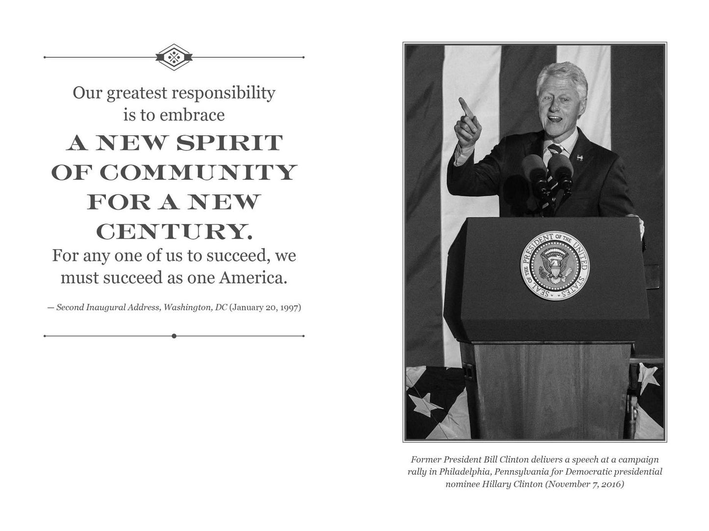 William J. Clinton Signature Notebook