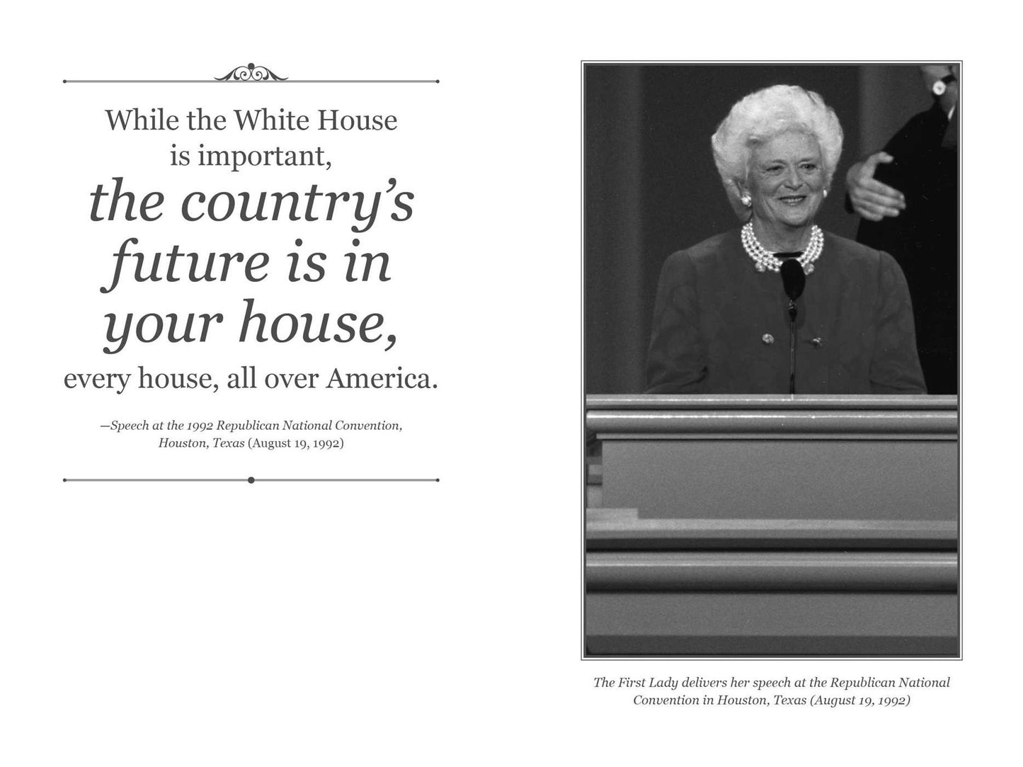 Barbara Bush Signature Notebook