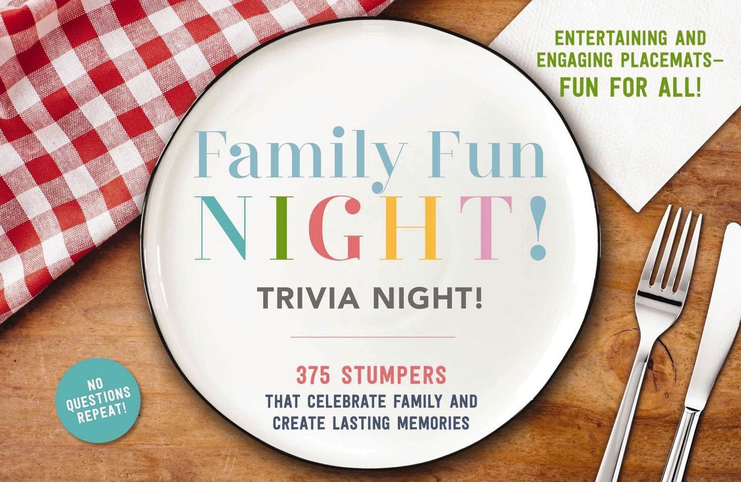 Family Fun Night Trivia Night Placemats