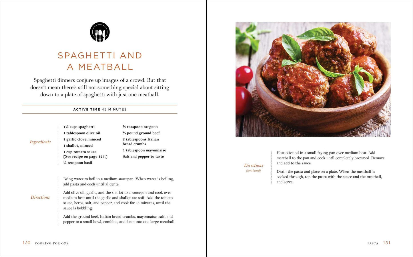 Cooking for One: Over 100 Delicious & Easy Meals Created for One Person