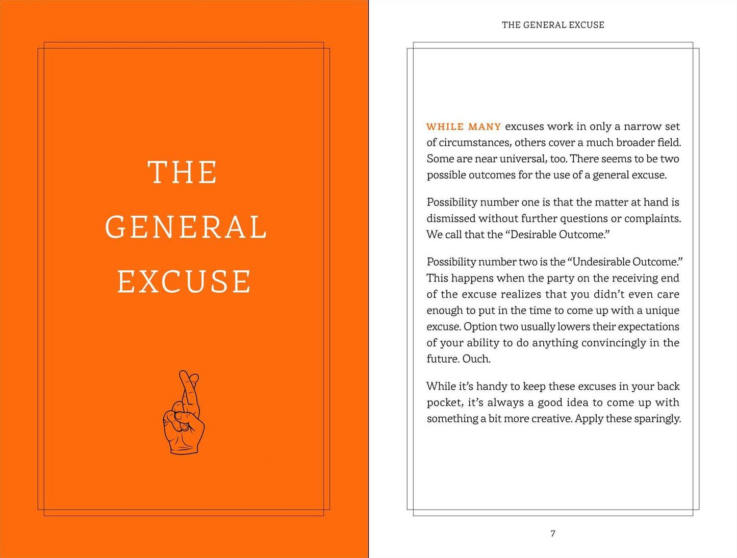The Ultimate Excuses Handbook