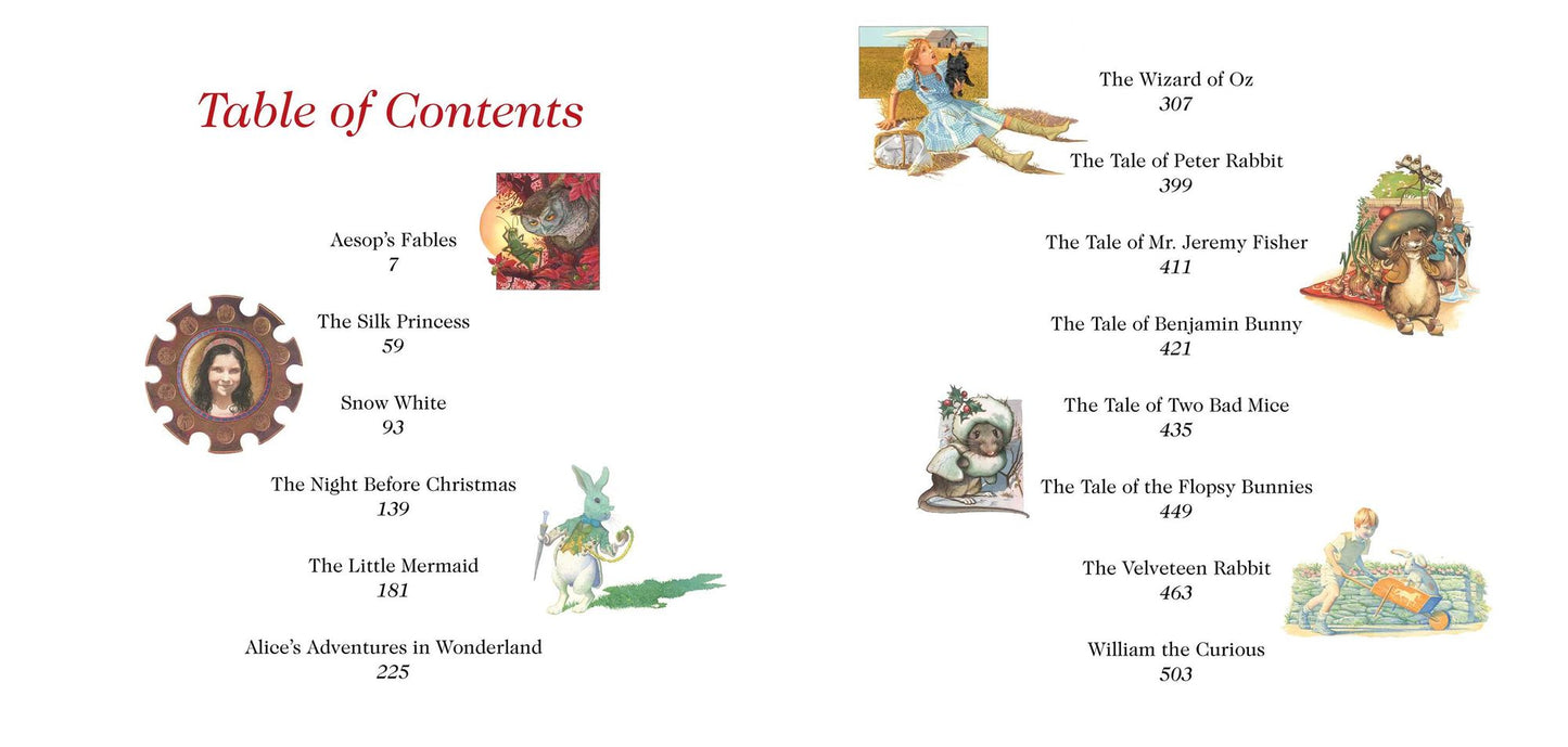 The Illustrated Treasury of Classic Children's Stories: Featuring 14 Classic Children's Books Illustrated by Charles Santore, acclaimed illustrator