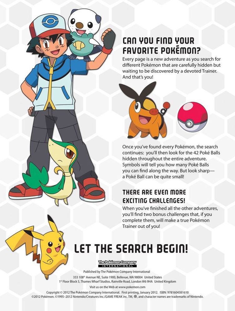 Pokémon Find 'Em All: Welcome to Unova!
