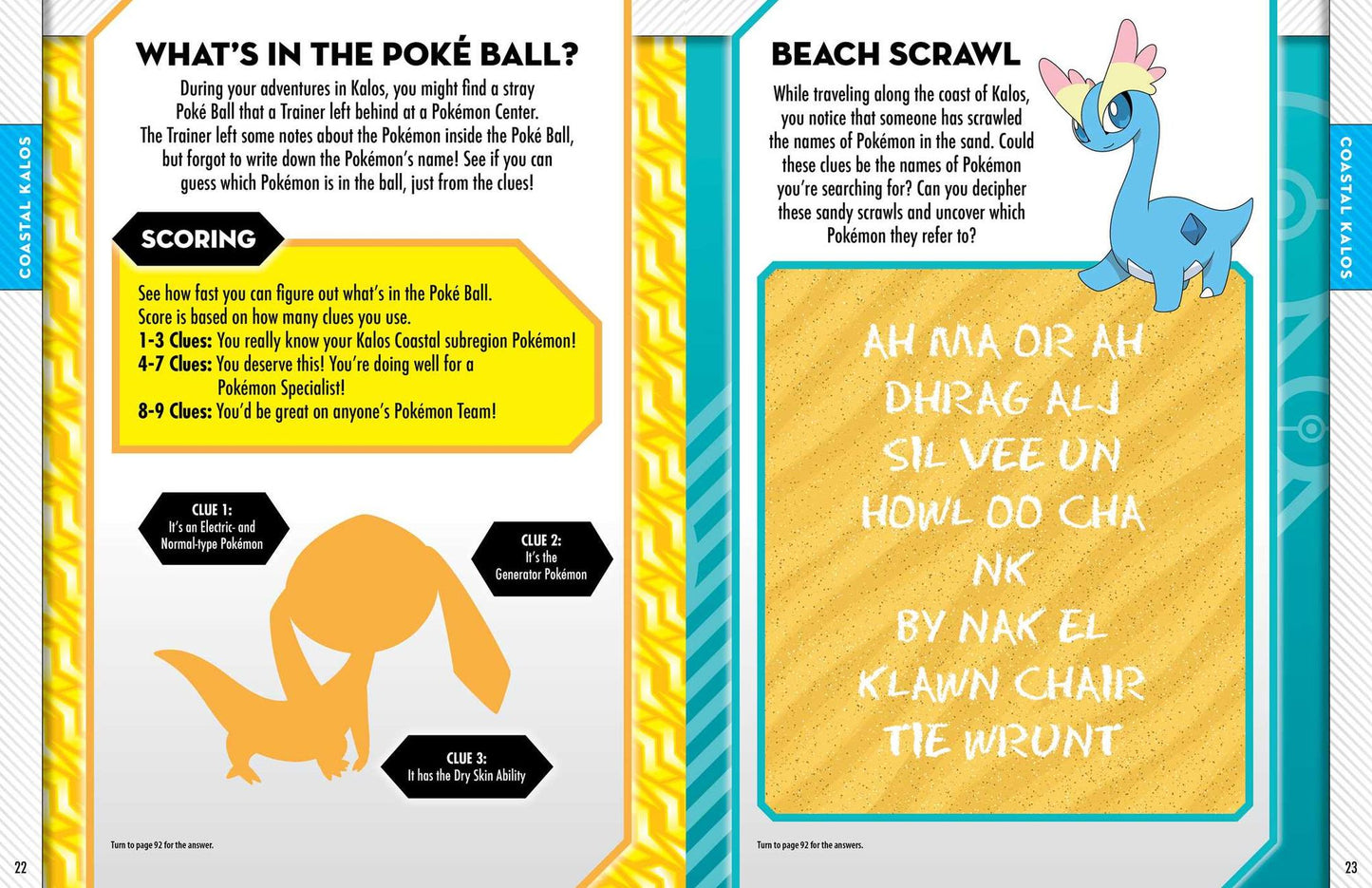 Pokemon Trainer Activity Book: Journey to the Kalos Region