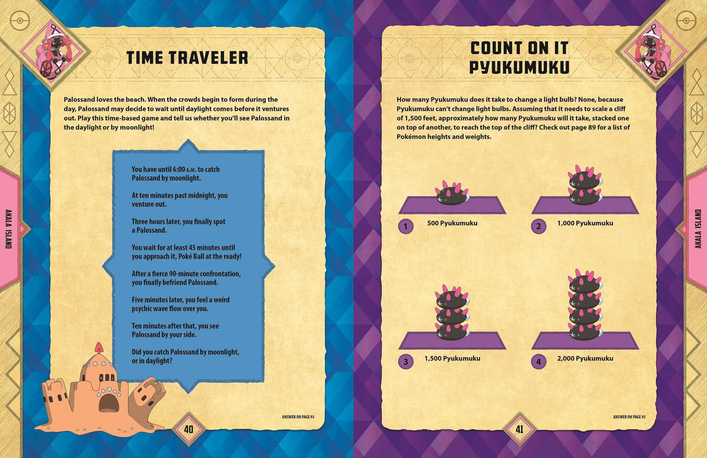 Pokemon Alola Region Activity Book