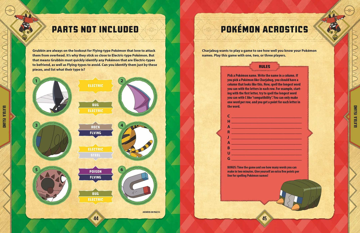 Pokemon Alola Region Activity Book