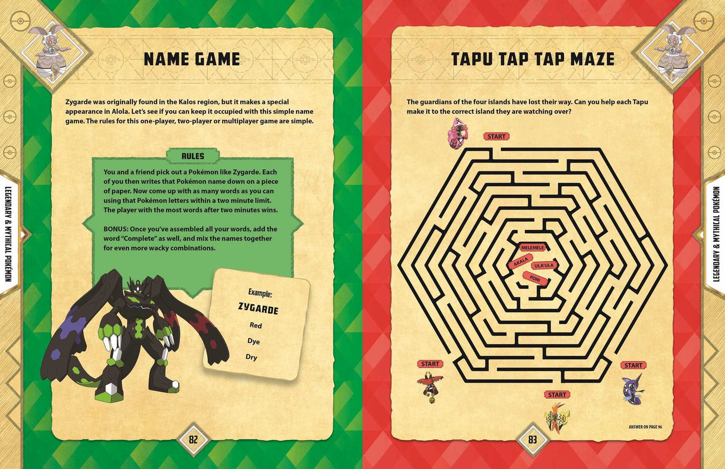 Pokemon Alola Region Activity Book