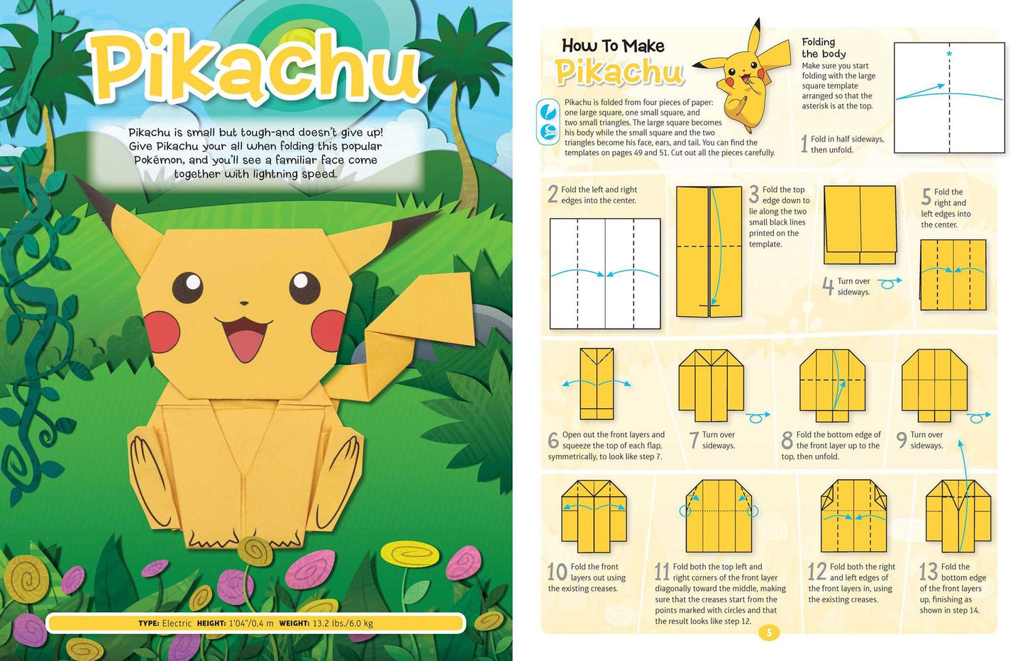Pokï¿½mon Origami: Fold Your Own Alola Region Pokï¿½mon