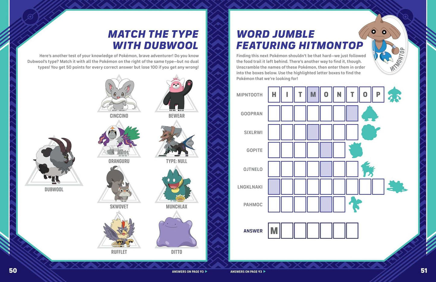 Pokï¿½mon Official Galar Region Activity Book