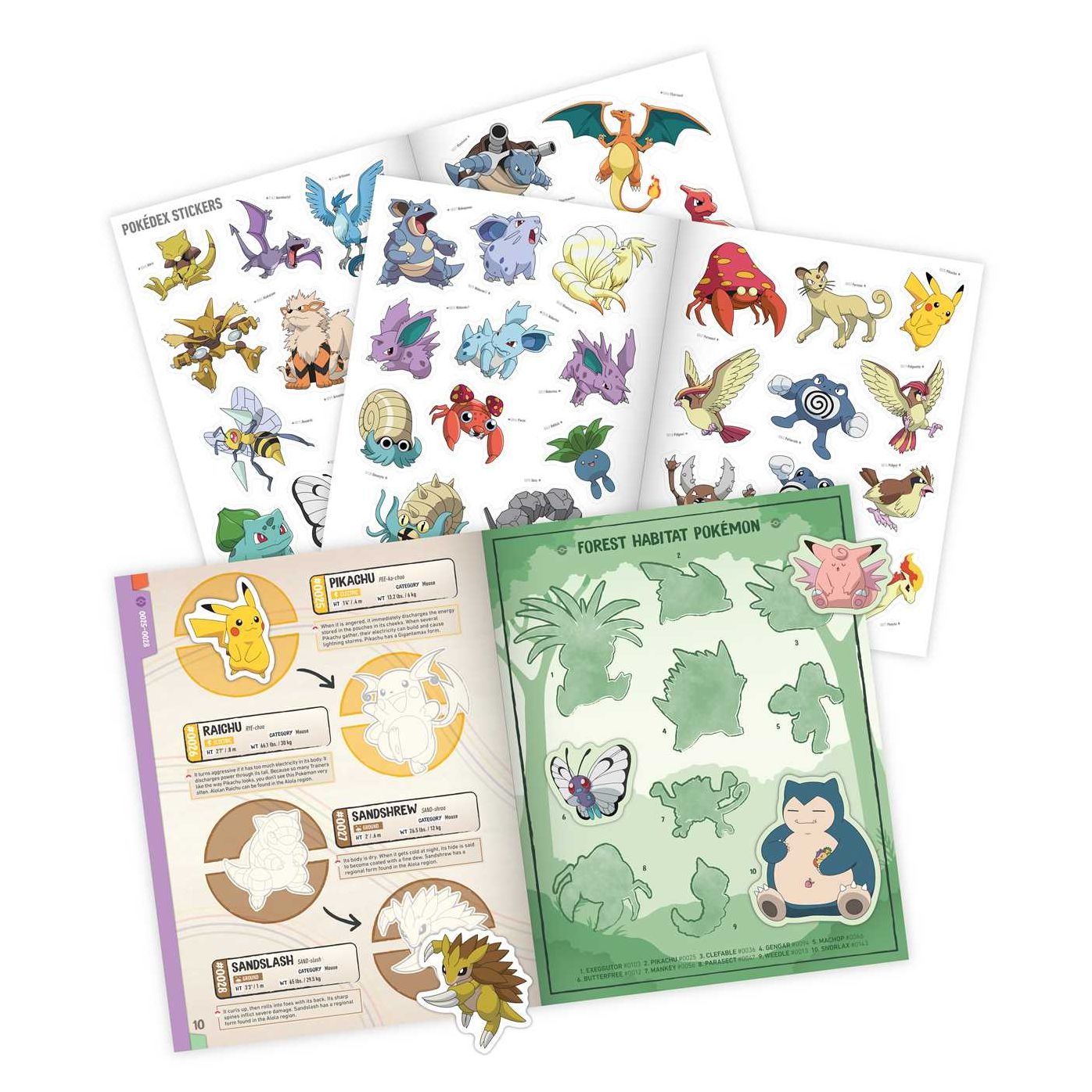 Pokï¿½mon The Official Sticker Book of the Kanto Region: The Original 151