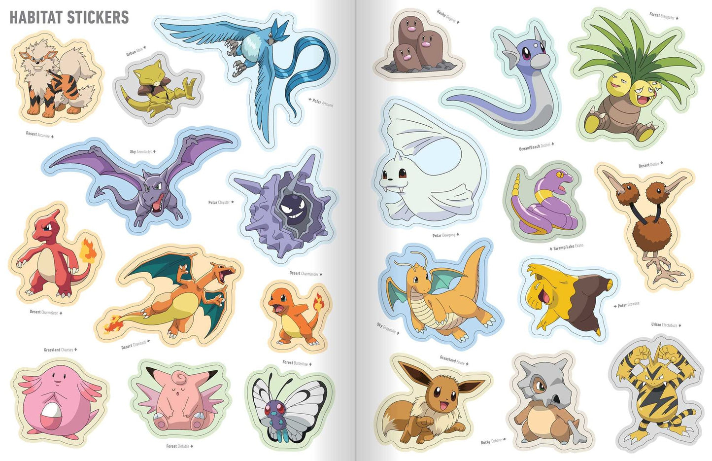 Pokï¿½mon The Official Sticker Book of the Kanto Region: The Original 151