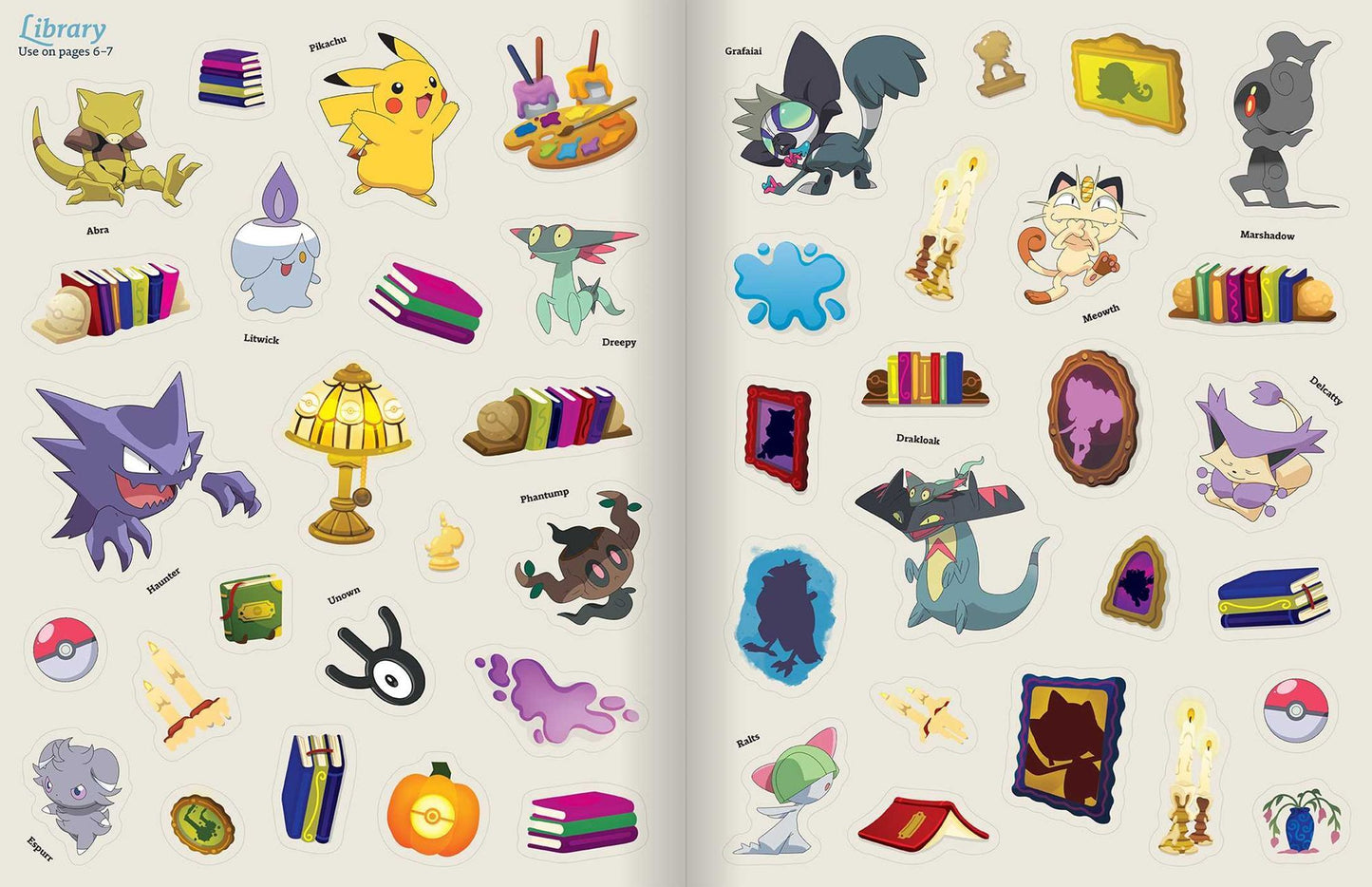 Pokémon Halloween: The Official Sticker Book: Over 500 Stickers!