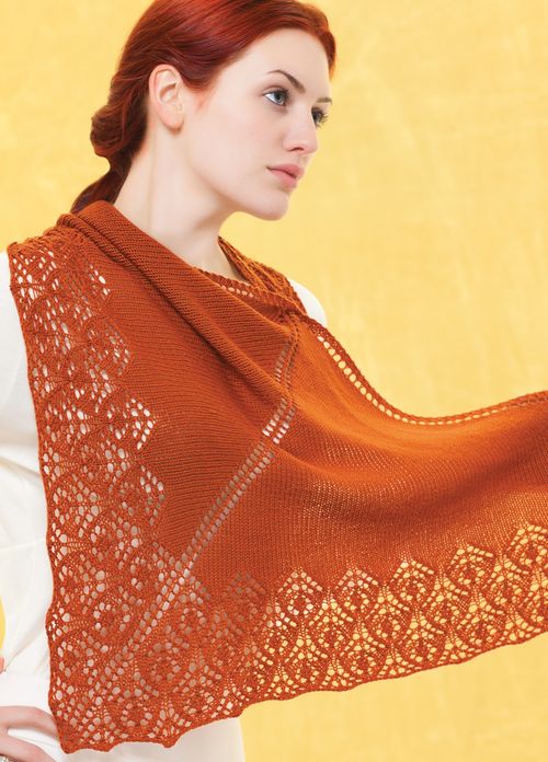 Sock-Yarn Shawls: 15 Lacy Knitted Shawl Patterns