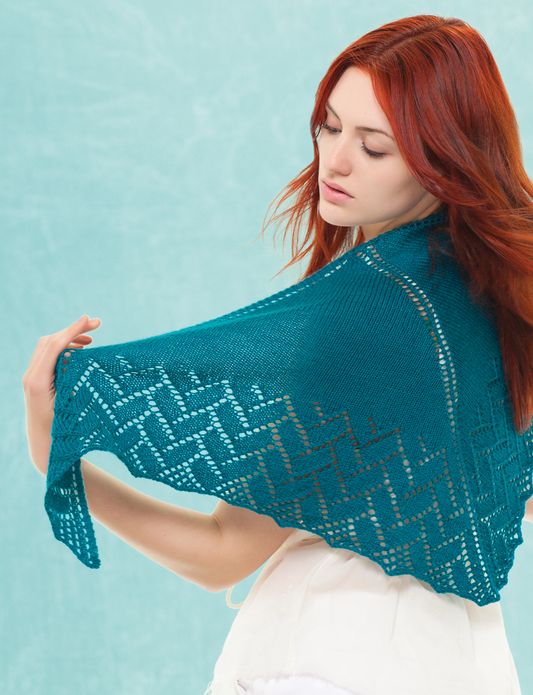 Sock-Yarn Shawls: 15 Lacy Knitted Shawl Patterns