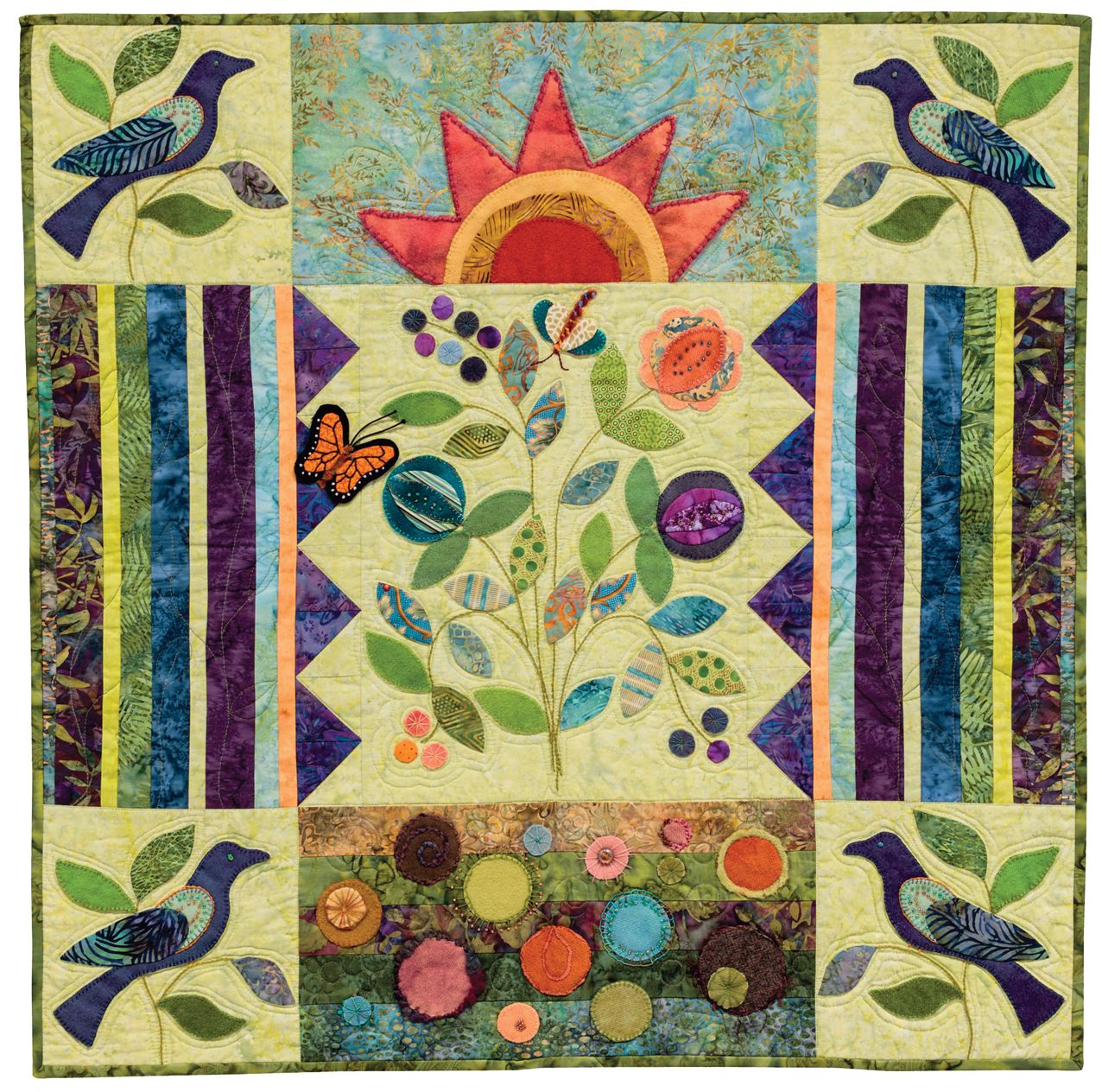 My Enchanted Garden: Applique' Quilts In Cotton and Wool