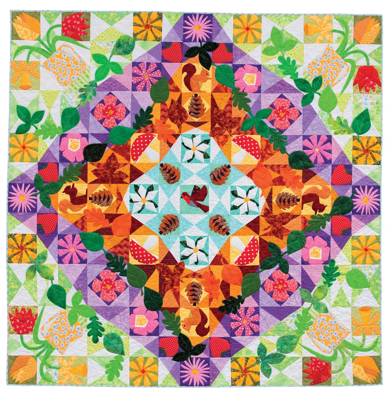 A Paper-Pieced Garden: 27 Mix-And-Match Blocks Plus Unique Quilts