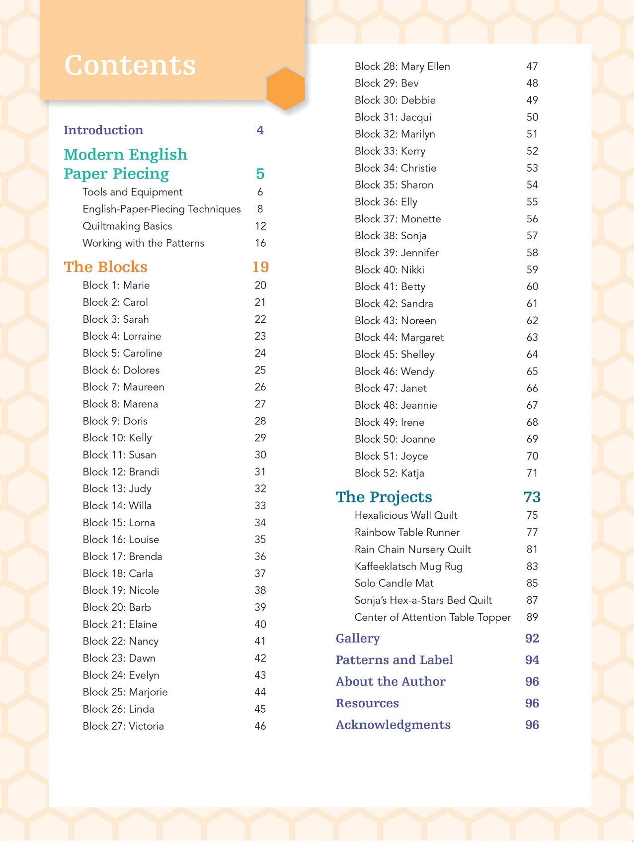The New Hexagon: 52 Blocks to English Paper Piece