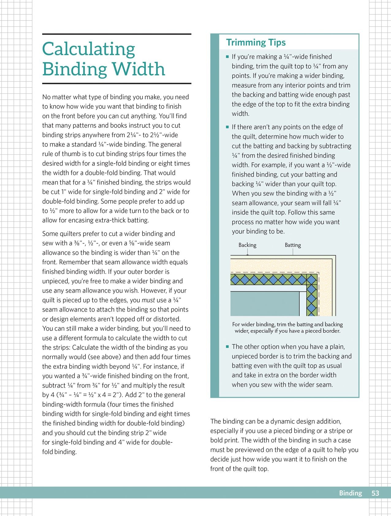 Quiltmaking Essentials : Settings and Borders, Backings and Bindings