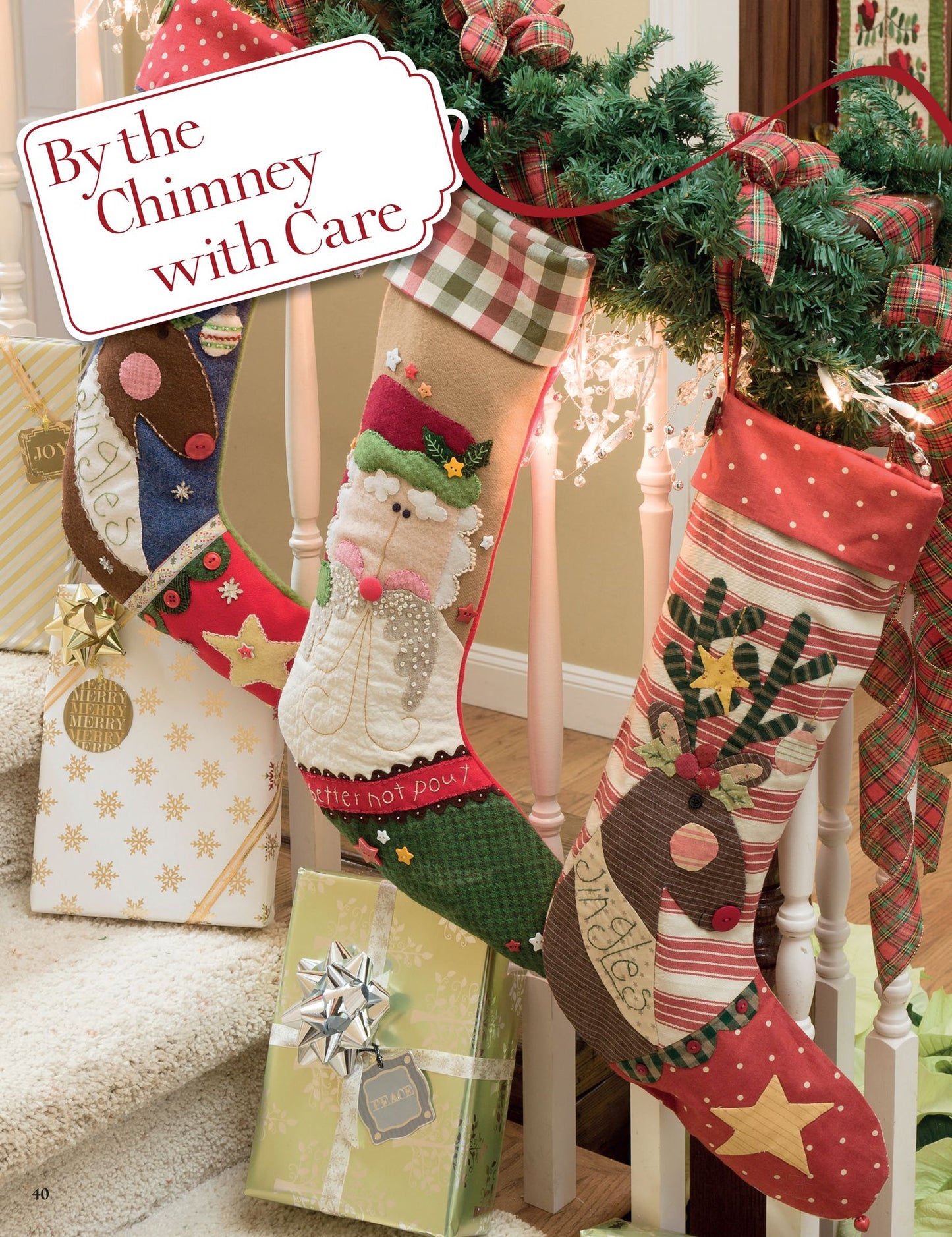 Handmade Christmas Cheer: Festive Holiday Projects to Embroider, Applique, and Quilt