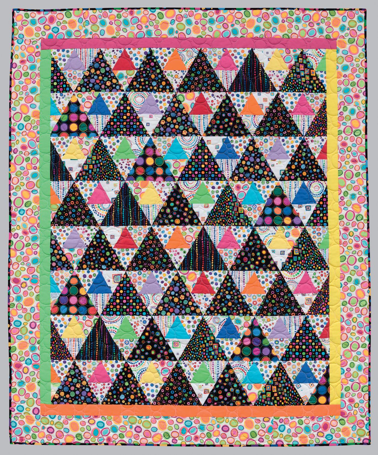 Splash of Color: A Rainbow of Brilliant Black-And-White Quilts
