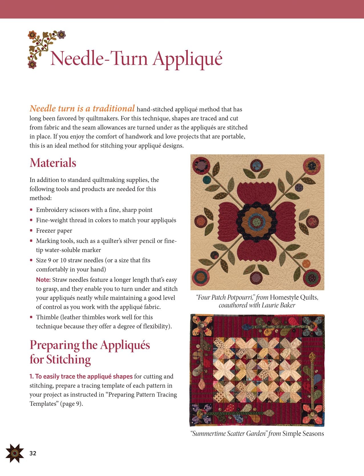 Simple Applique: Approachable Techniques, Easy Methods, Beautiful Results!