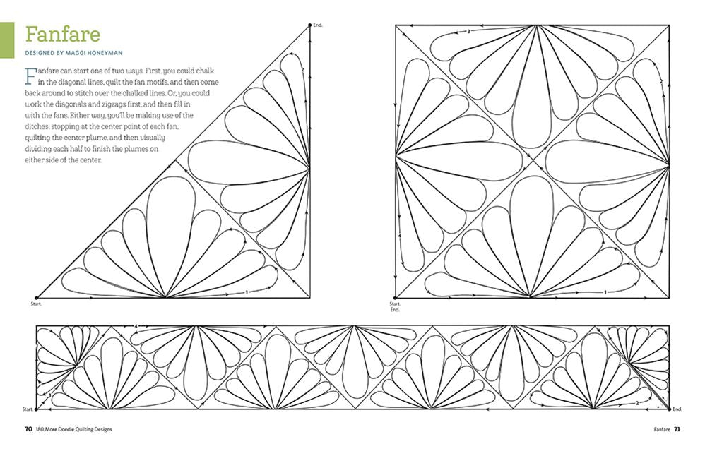 180 More Doodle Quilting Designs: Free-Motion Ideas for Blocks, Borders, and Corners