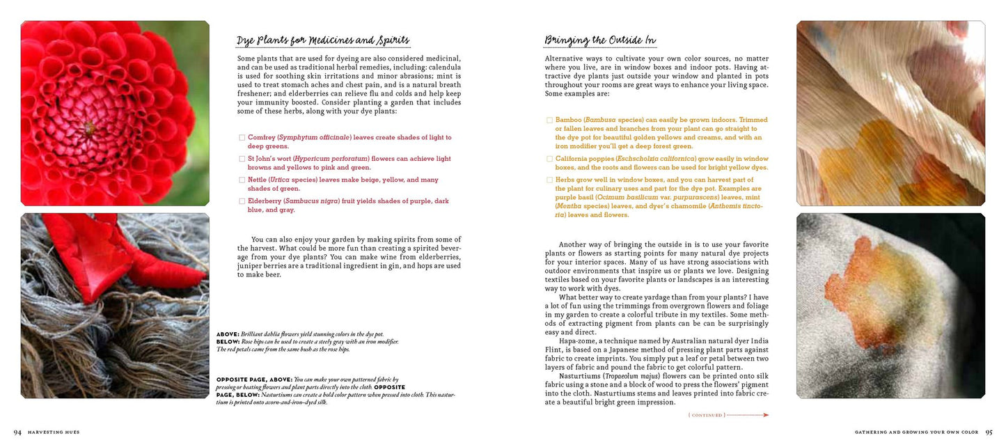The Handbook of Natural Plant Dyes: Personalize Your Craft with Organic Colors from Acorns, Blackberries, Coffee, and Other Everyday Ingredients