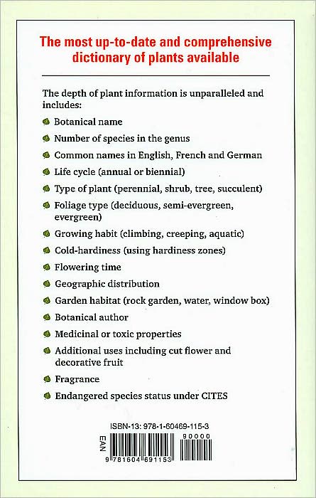 The Timber Press Dictionary of Plant Names