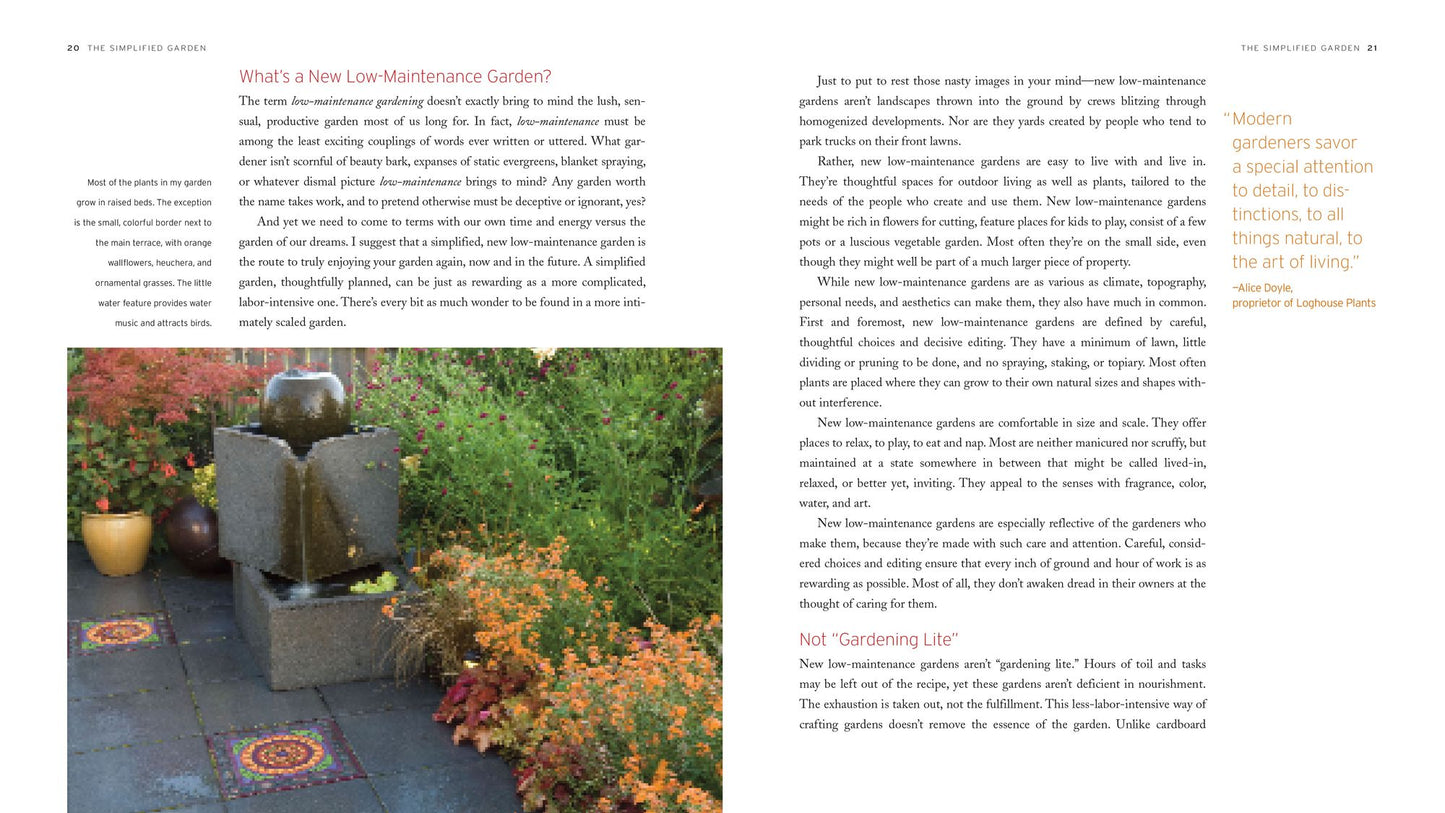 The New Low-Maintenance Garden: How to Have a Beautiful, Productive Garden and the Time to Enjoy It