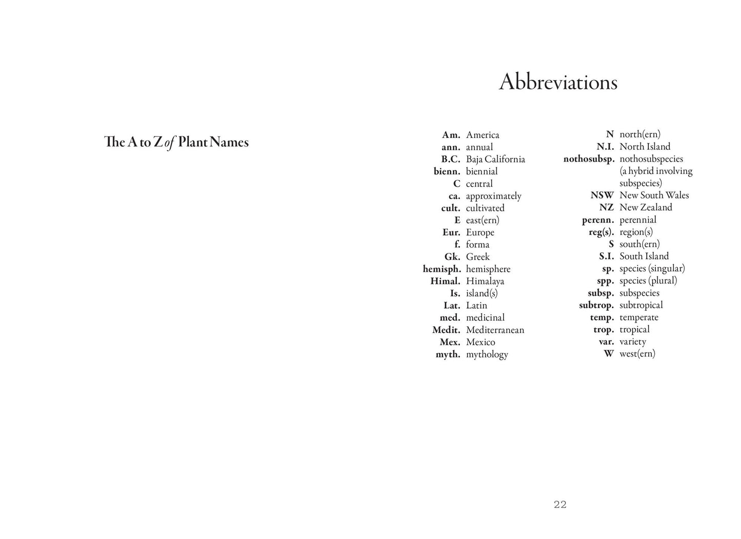 The A to Z of Plant Names: A Quick Reference Guide to 4000 Garden Plants